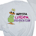 Under ProDUCKtion Personalized Maternity Sweatshirt